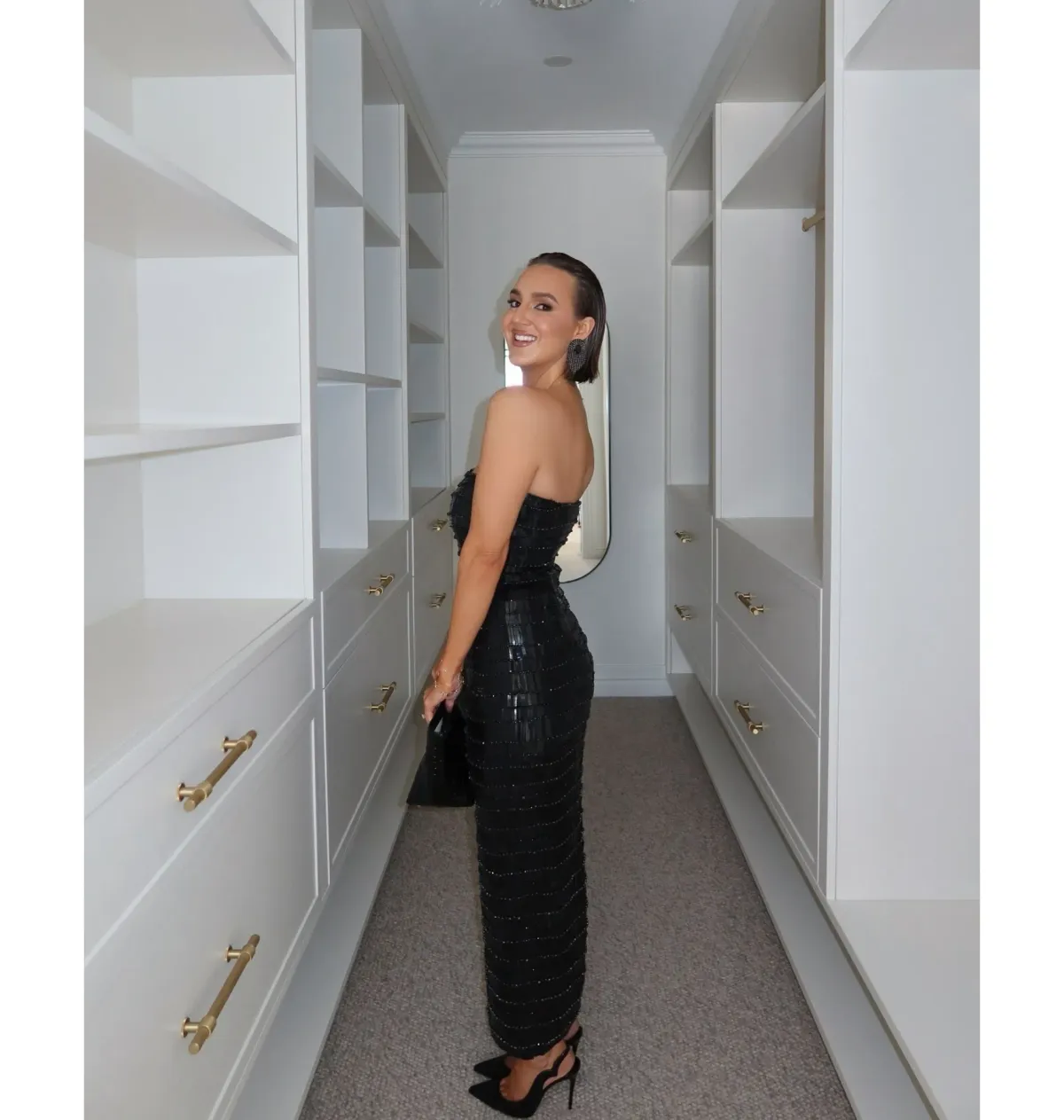 Rachel Gilbert Sylvie Dress Black Size 8 - Image 3