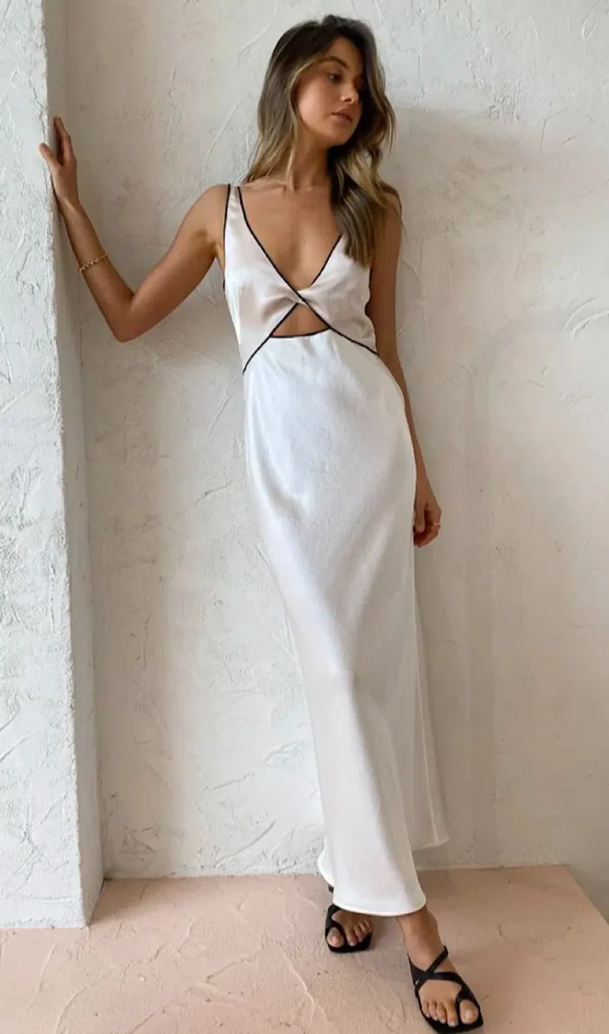 Bec and Bridge Sandy Maxi Dress Ivory Size 10 - Image 3