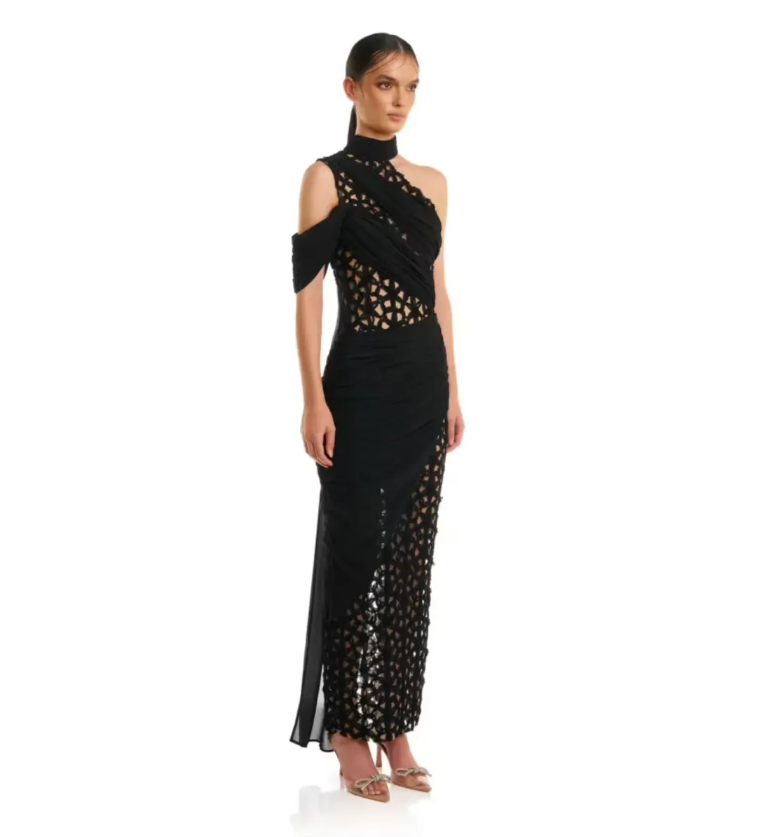 Eliya the Label Milan Maxi Dress Black Size XS/6 for rent on The Volte - main image