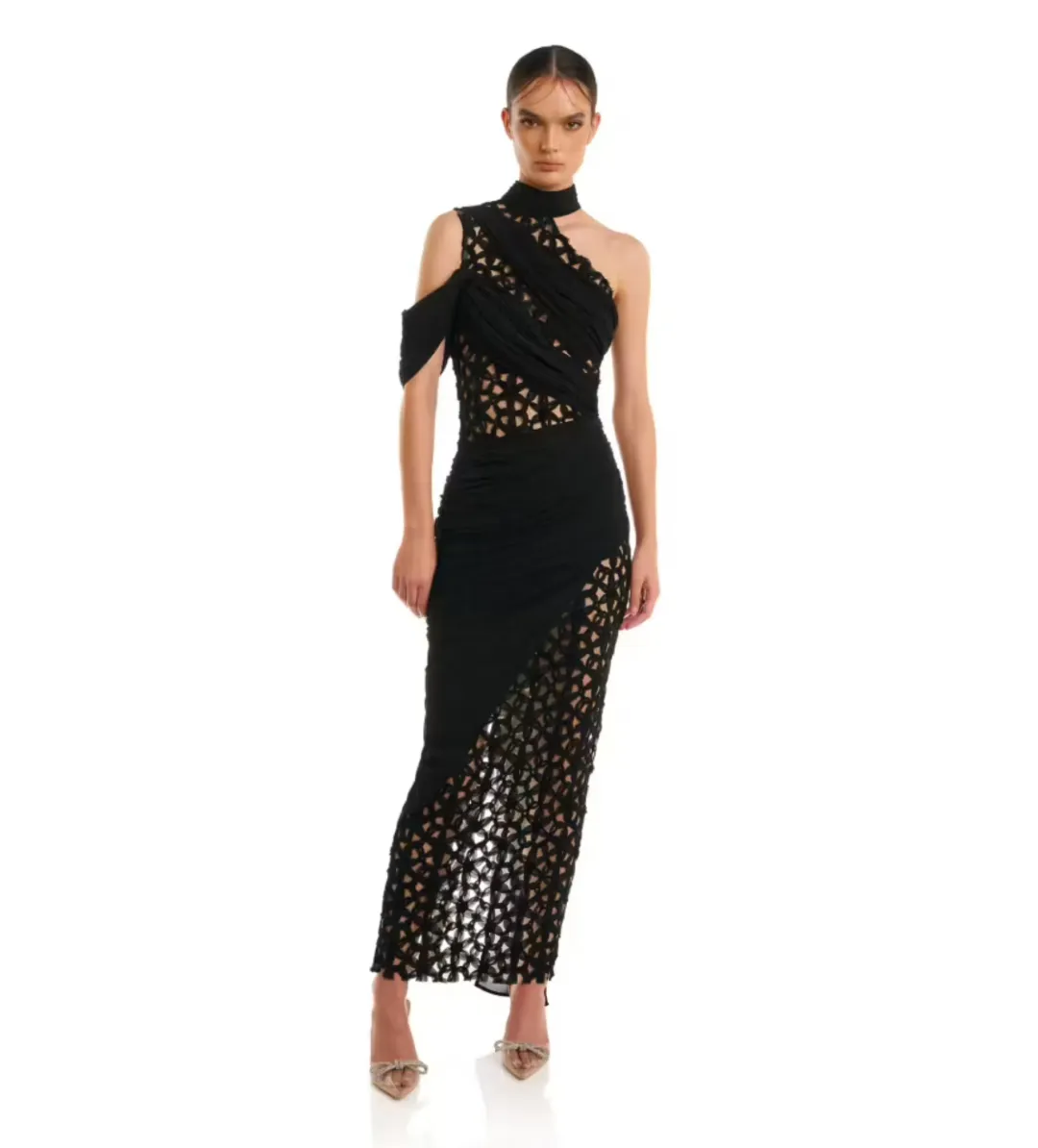 Eliya the Label Milan Maxi Dress Black Size XS/6 for rent on The Volte - main image