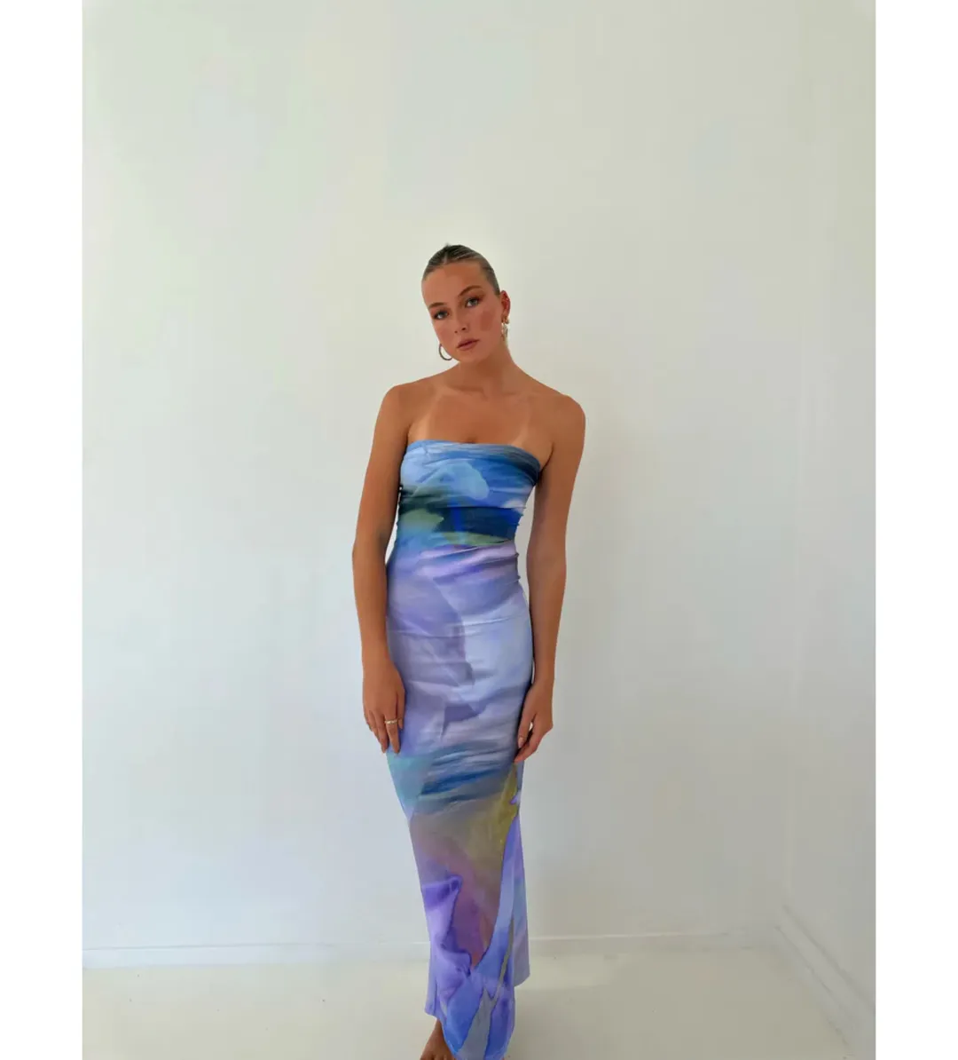 HNTR the label Lotus Maxi Dress Purple Multi Size 6-8/XS-S for rent on The Volte - main image