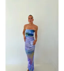 HNTR the label Lotus Maxi Dress Purple Multi Size 6-8/XS-S for rent on The Volte - image 1