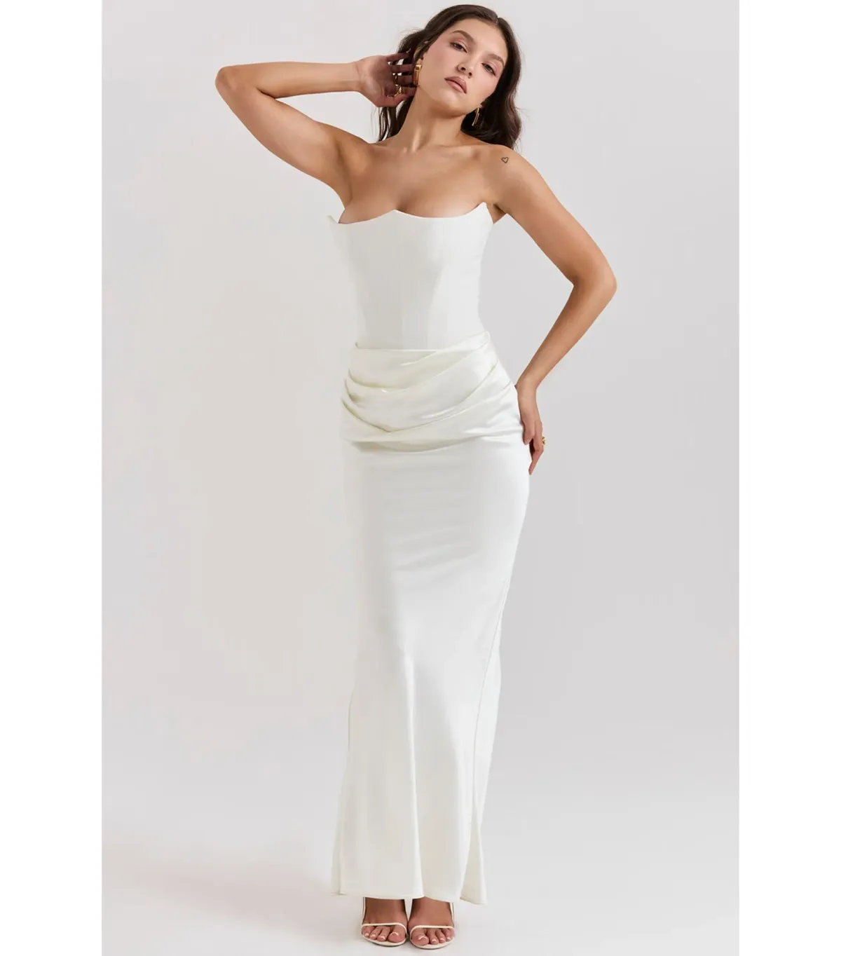 House of CB Persephone Corset Dress Ivory Size AU 10 - Image 2