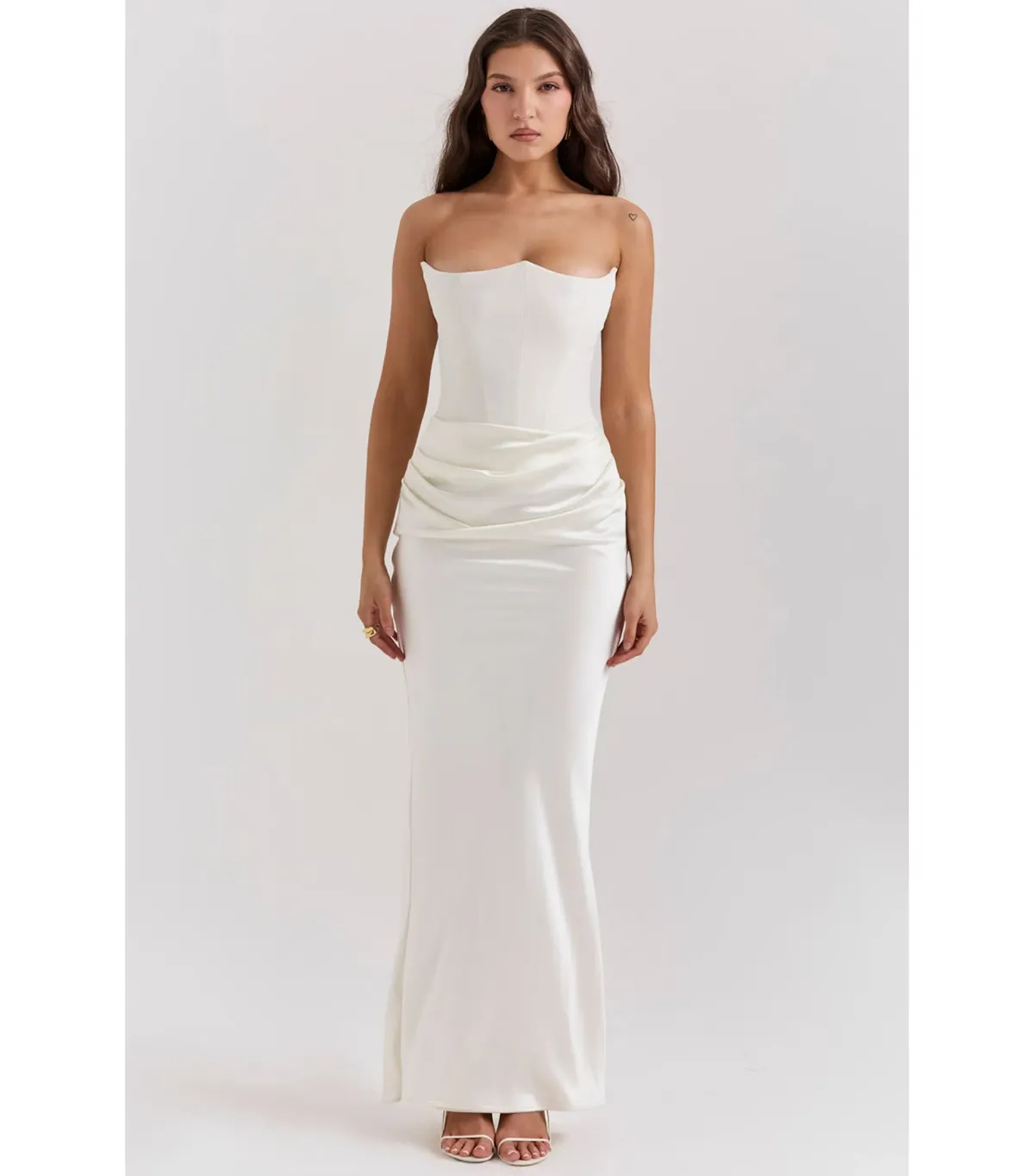 House of CB Persephone Corset Dress Ivory Size AU 10 - Image 1