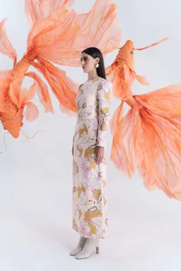 Justin Tong Hazel Maxi Dress Multi Size 14 for rent on The Volte - image 2