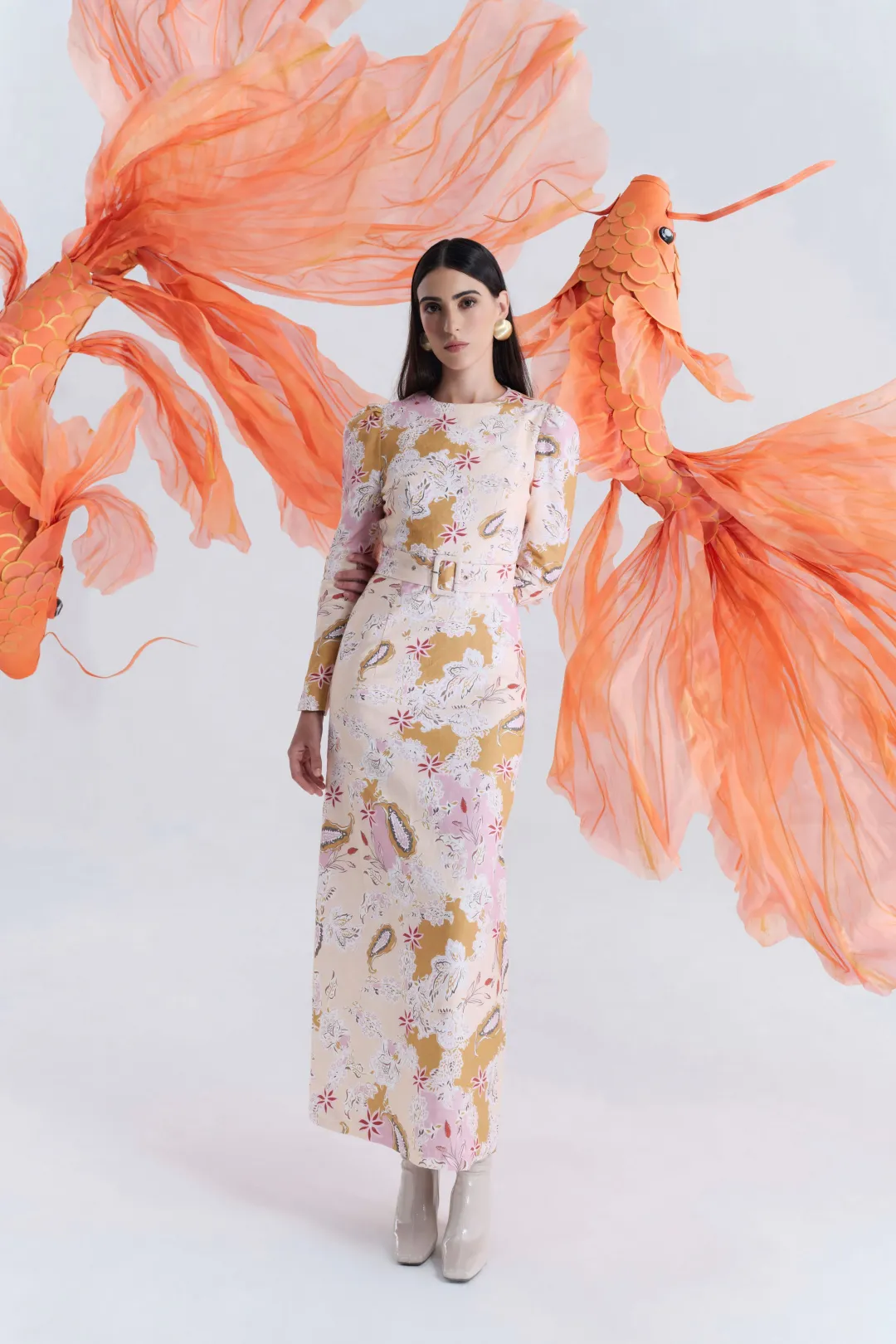 Justin Tong Hazel Maxi Dress Multi Size 14 for rent on The Volte - main image