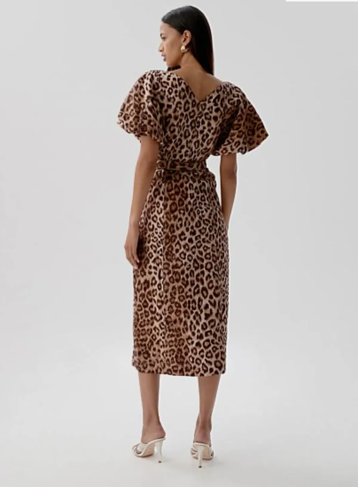 Aje Isabella Shirtdress in Leopard Print Size AU 14 - Image 2
