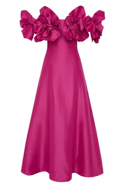 Aje Etta Gown in Magenta Size 12 for rent on The Volte - image 4