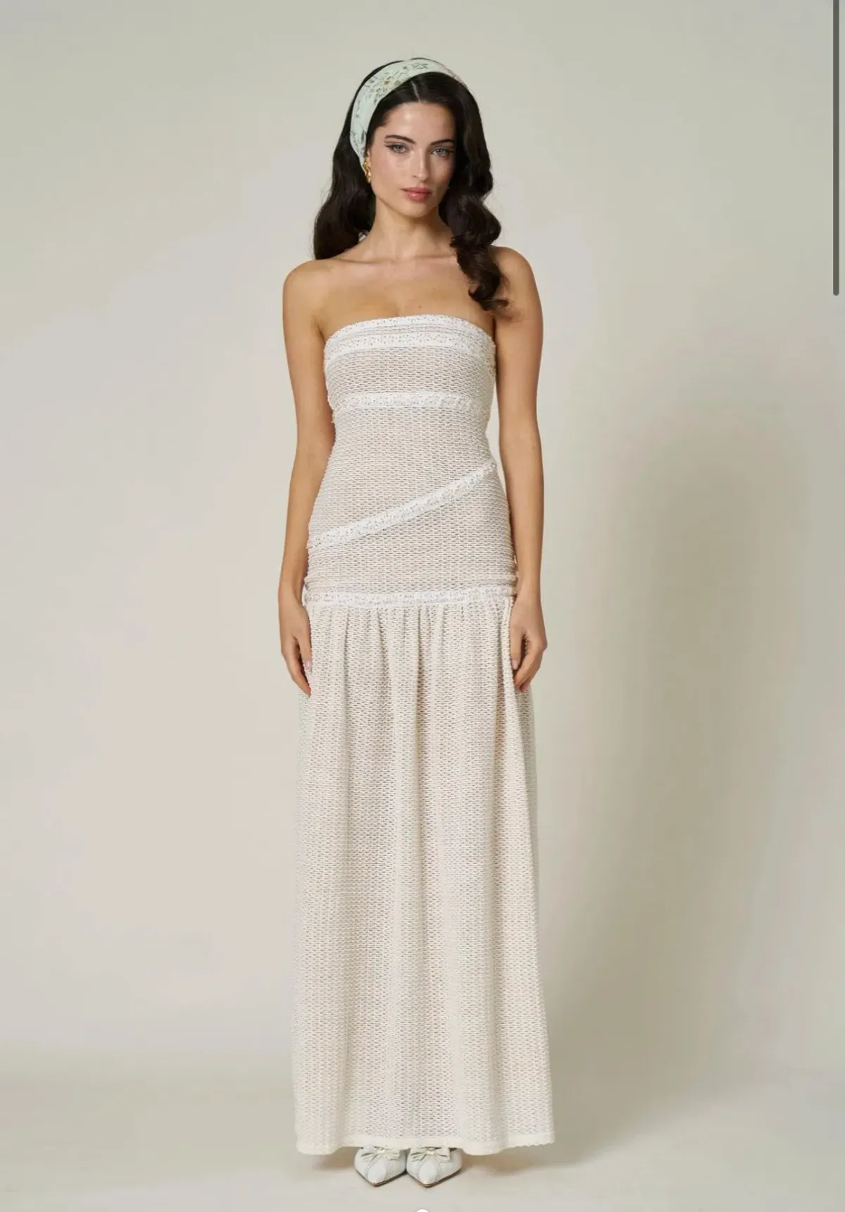 Fait Par Foutch, COLETTE DRESS, IVORY, Size 8 for rent on The Volte - main image