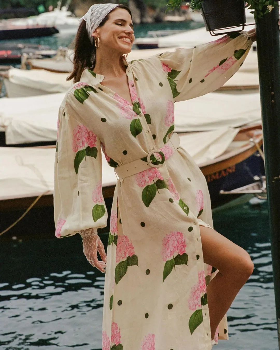 Palm Noosa Noddy Dress Portofino Polka Dot Size AU 12 for rent on The Volte - main image