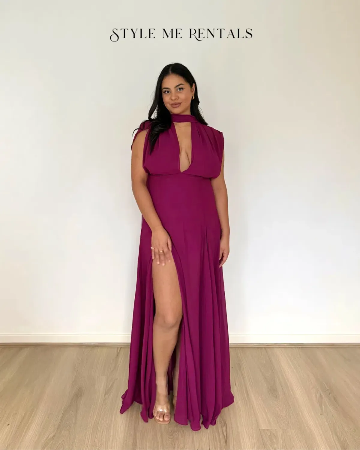 Calia Collection Gia Maxi Dress Fuchsia Size 10 - Image 4