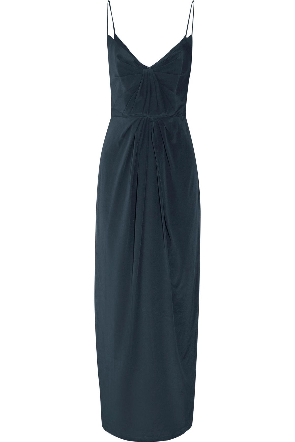 Zimmermann Pleated Silk Maxi Dress Navy Size 8 - Image 5