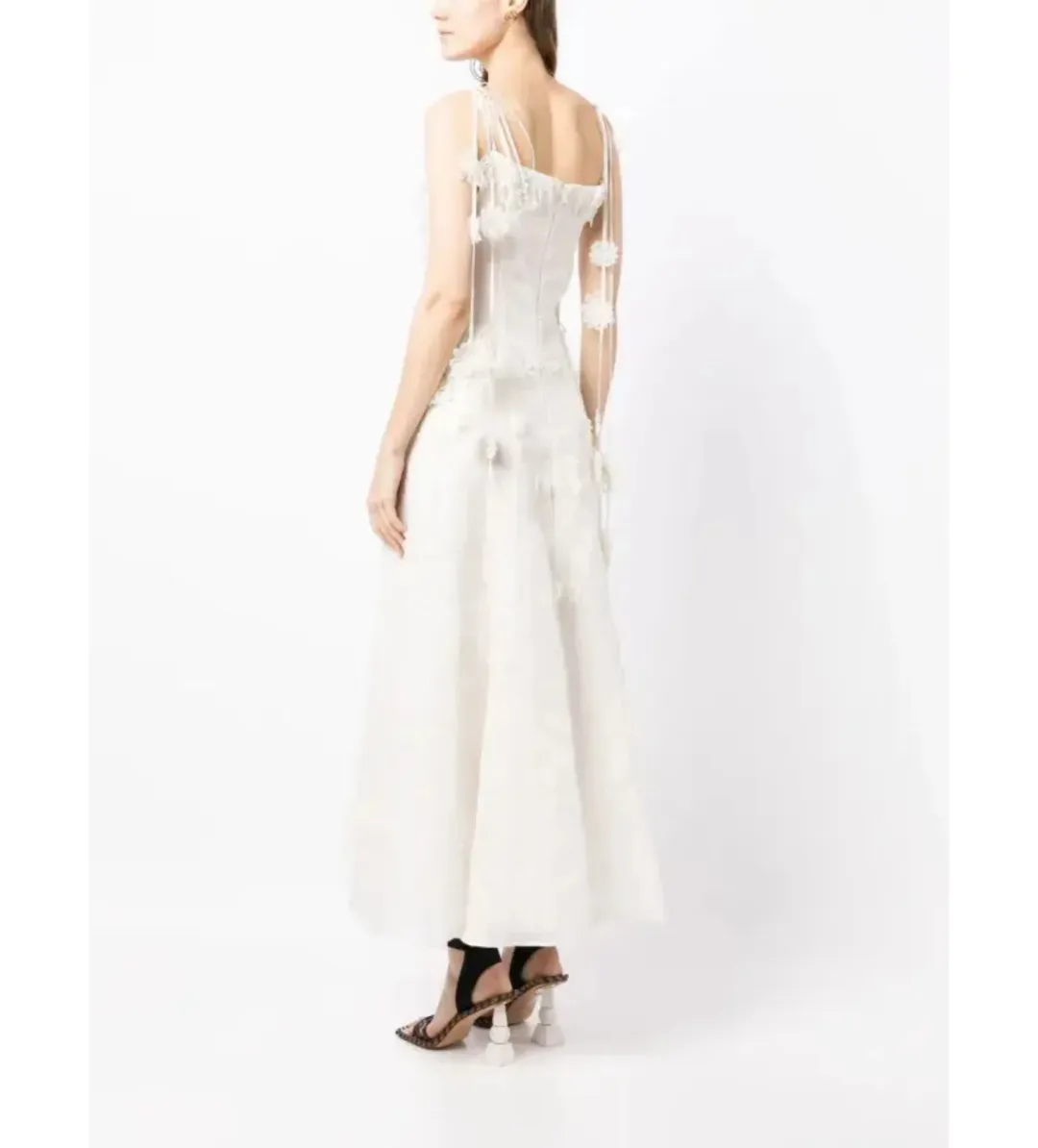 Rachel Gilbert Lorie Maxi Dress in Ivory Size 10 for rent on The Volte - main image