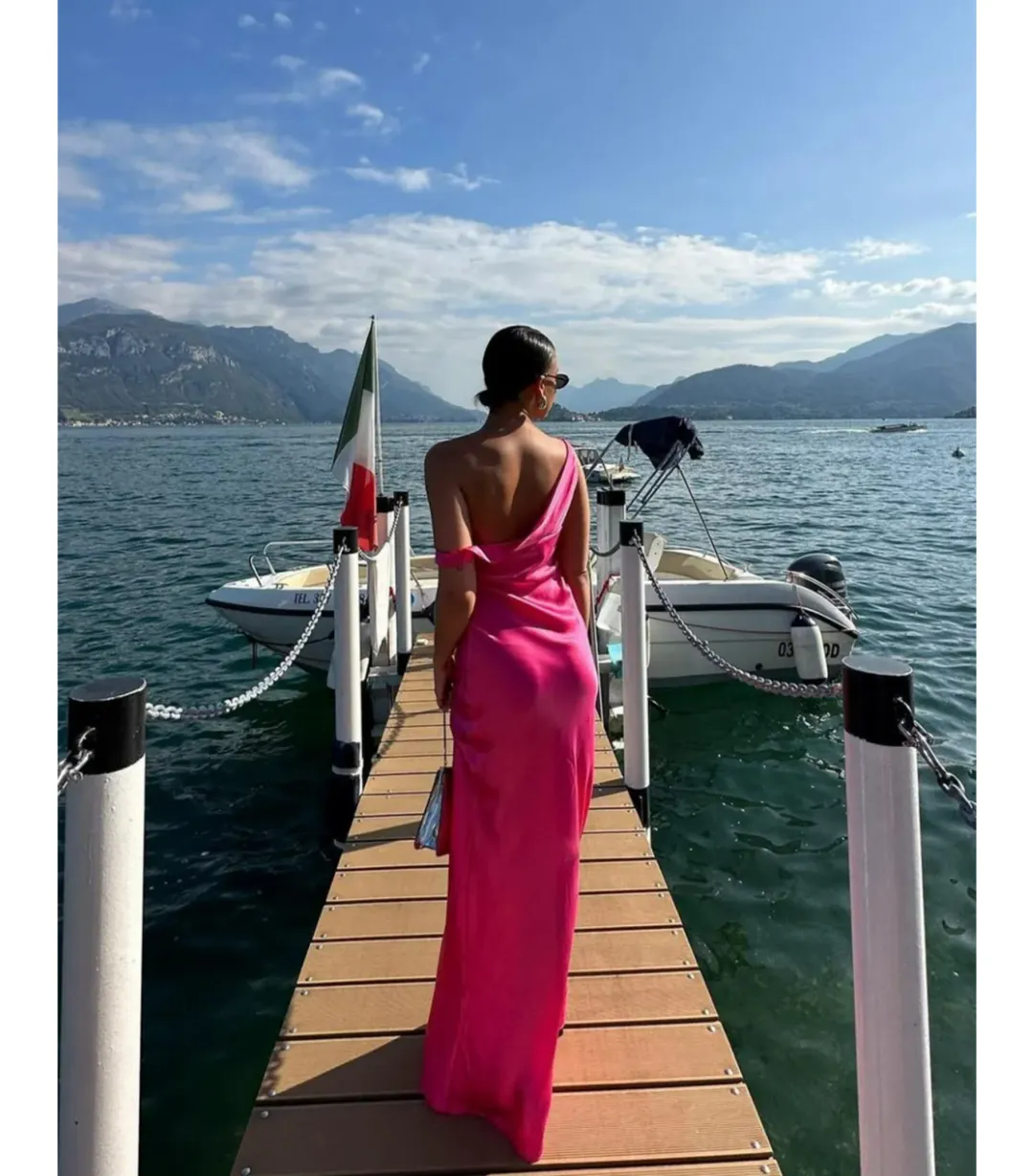 Natalie Rolt Monika Gown Neon Pink Size 0 / AU 6 for rent on The Volte - main image