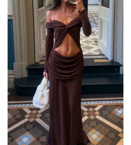 Natalie Rolt Emily Gown Espresso Size 1 / AU 8 for rent on The Volte - image 2