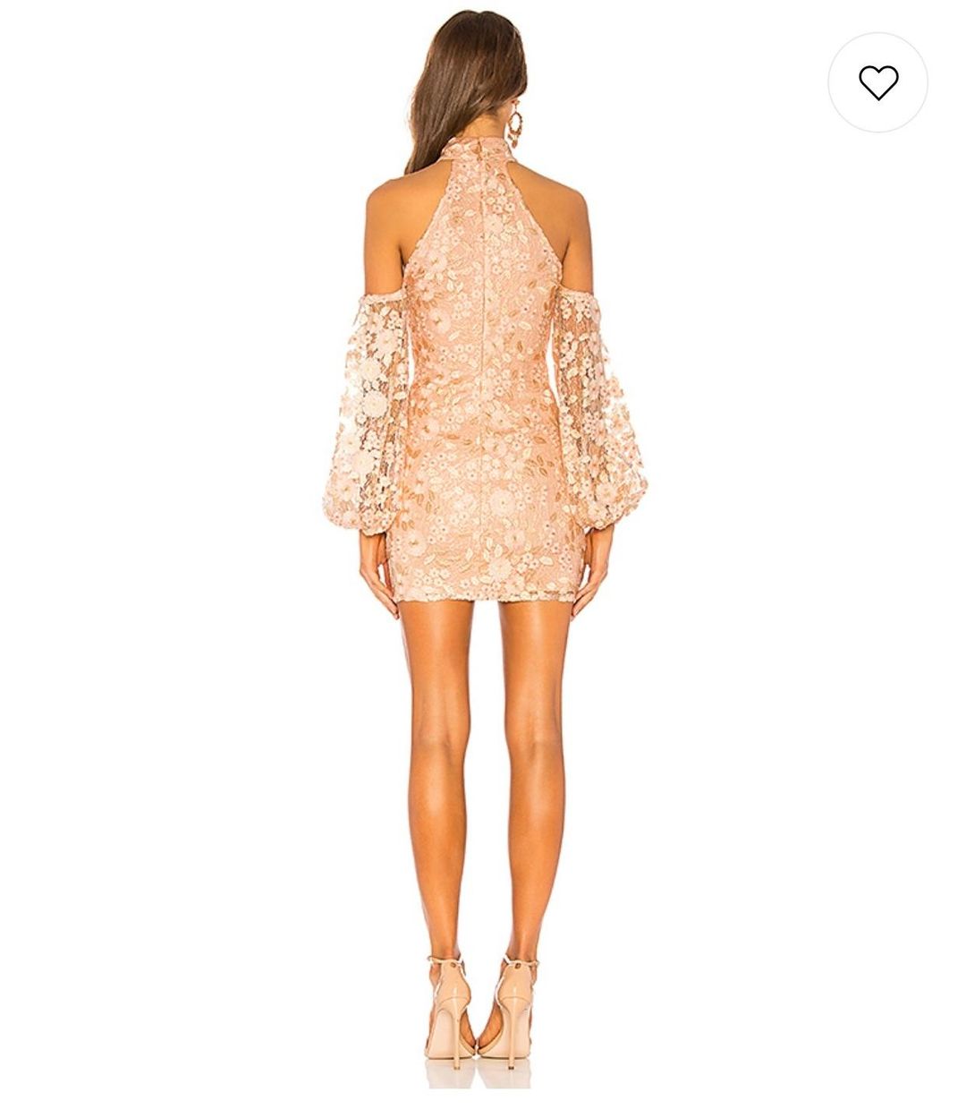 Michael Costello X Revolve Sole Mini dress in Light Pink Floral Size AU 6 for rent on The Volte - main image