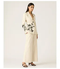 Mos The Label Lis Embroidery Blazer Ivory Size AU 16 for rent on The Volte - image 2