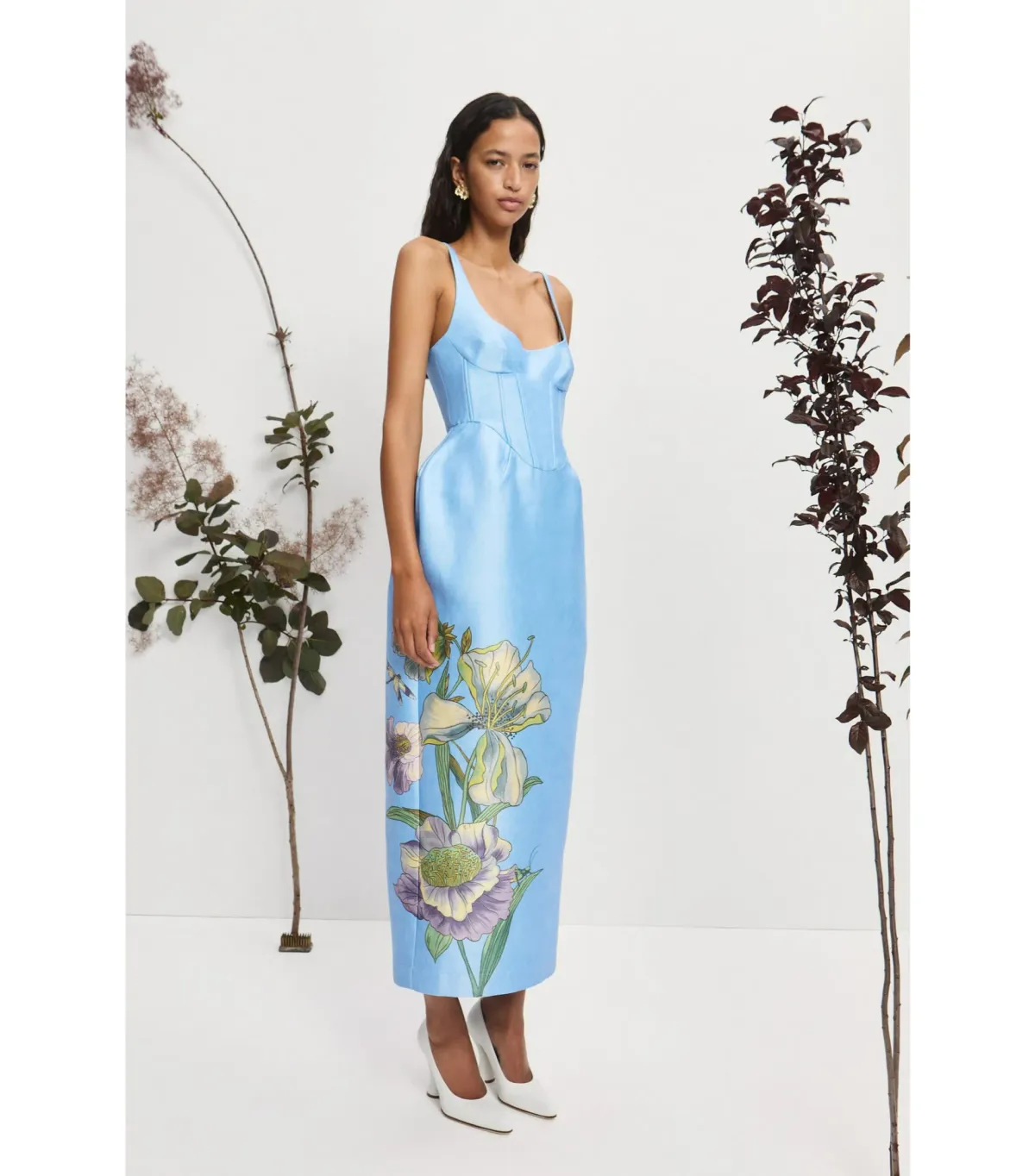 Alemais Donata Taffeta Gown Blue Size AU 8 - Image 2