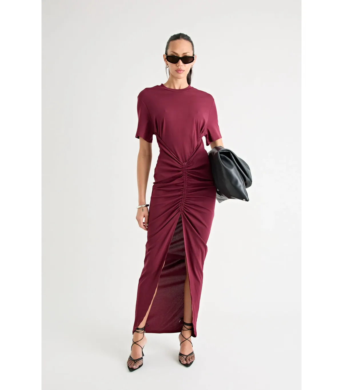 Pfeiffer Niko Maxi Dress in Burgundy Size AU 8 - Image 7