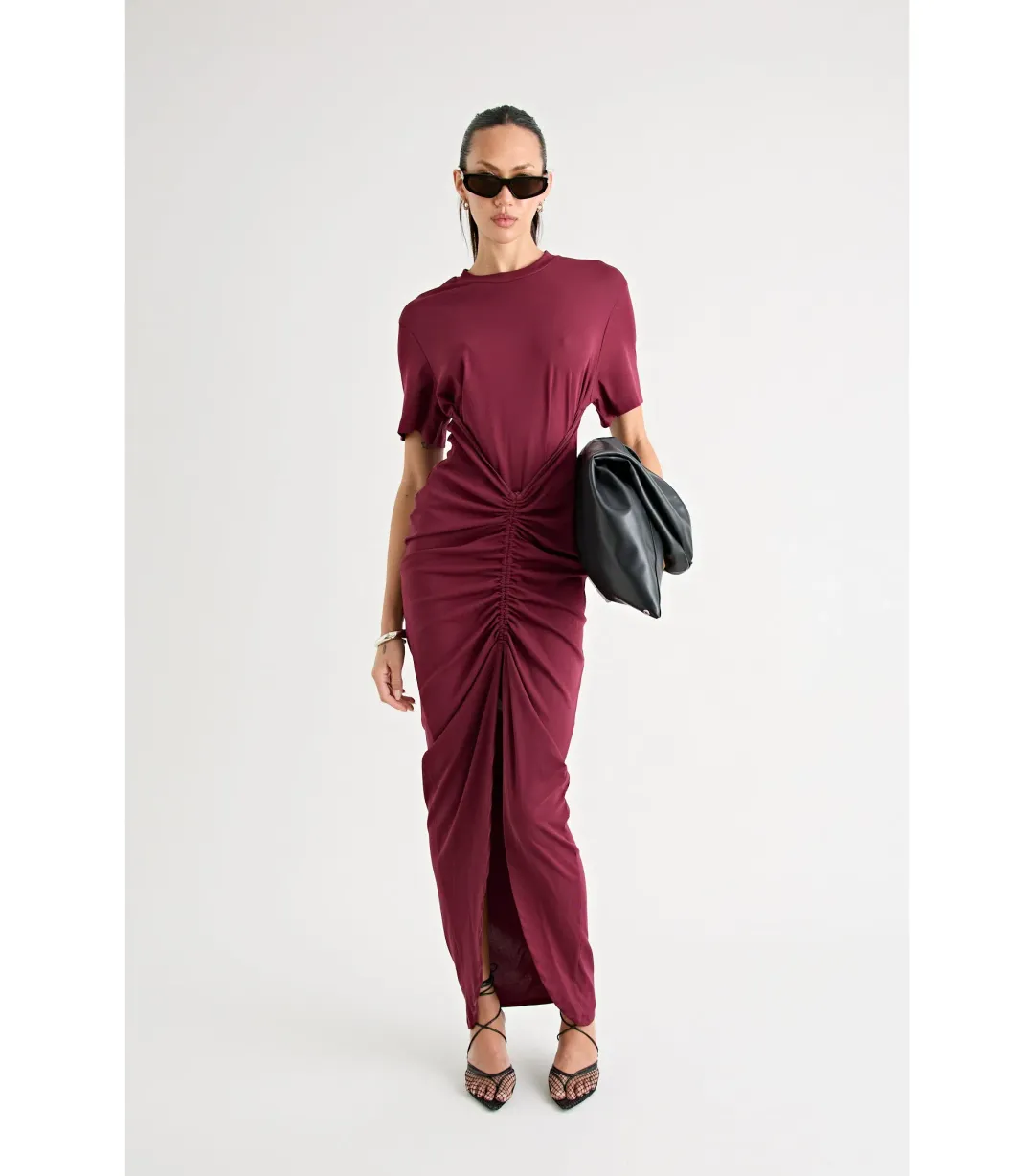 Pfeiffer Niko Maxi Dress in Burgundy Size AU 8 for rent on The Volte - main image