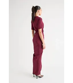 Pfeiffer Niko Maxi Dress in Burgundy Size AU 8 for rent on The Volte - image 5