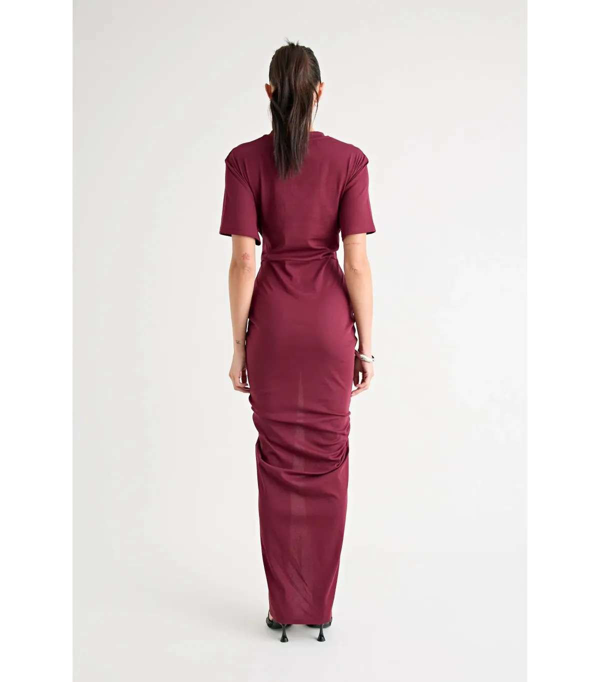 Pfeiffer Niko Maxi Dress in Burgundy Size AU 8 - Image 6