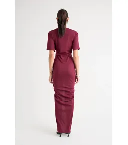 Pfeiffer Niko Maxi Dress in Burgundy Size AU 8 for rent on The Volte - image 6