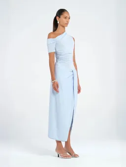 BENNI Cleo One Shoulder Maxi Dress Sky Size AU 8 for rent on The Volte - image 2