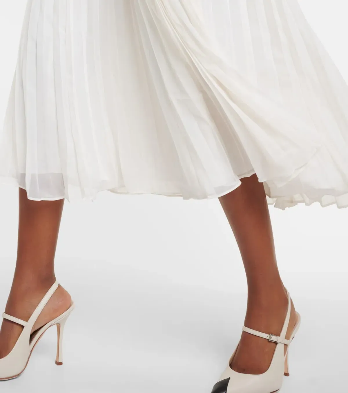 Self-portrait Sequined Bouclé Midi Dress White Size AU 12 - Image 5