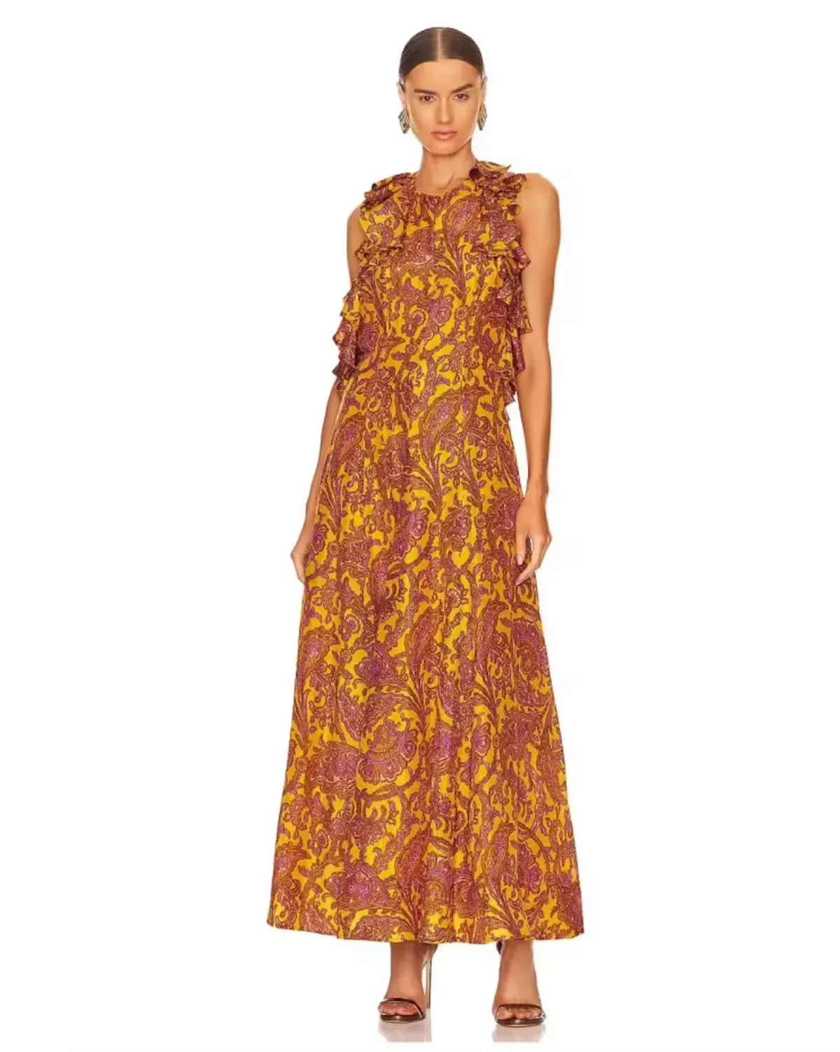 Zimmermann Tiggy Halter Long Dress Print | Size 0 - Image 1