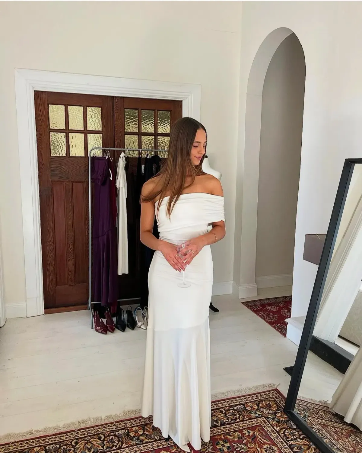 La Marie, Jayde Maxi, White, Size 8 - Image 1