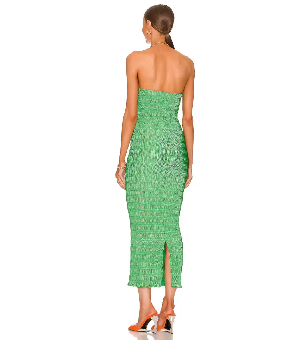 L'Idee Aurore Midi Dress Sea Green Size AU 8 for rent on The Volte - main image