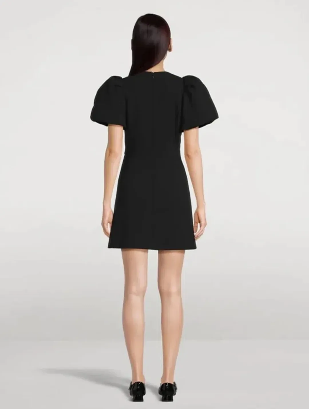 Rebecca Vallance Julianna Puff Sleeve Mini Dress Black Size 8 for rent on The Volte - main image