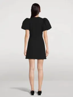 Rebecca Vallance Julianna Puff Sleeve Mini Dress Black Size 8 for rent on The Volte - image 2