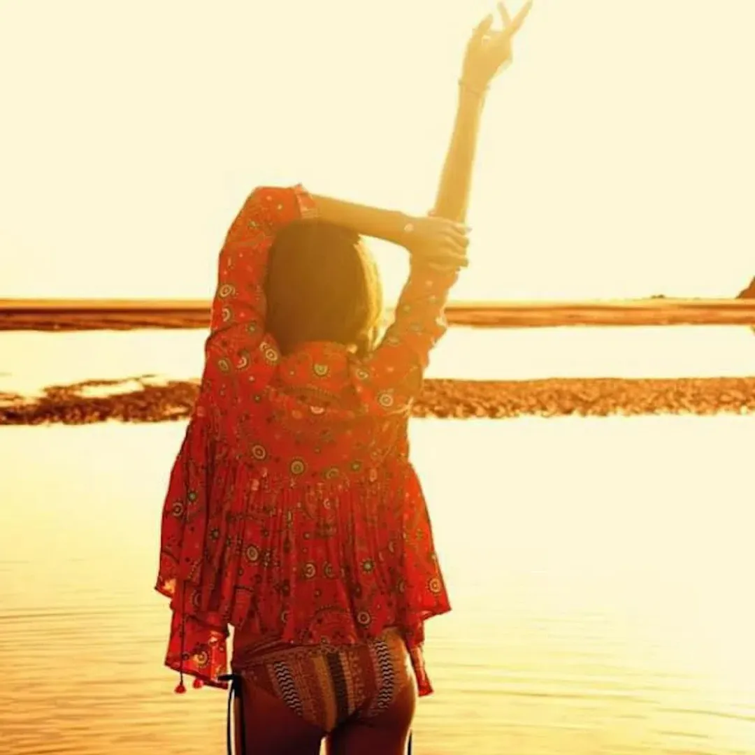 Tigerlily Universe Gypsea Red Wrap Jacket Size 8 for rent on The Volte - main image