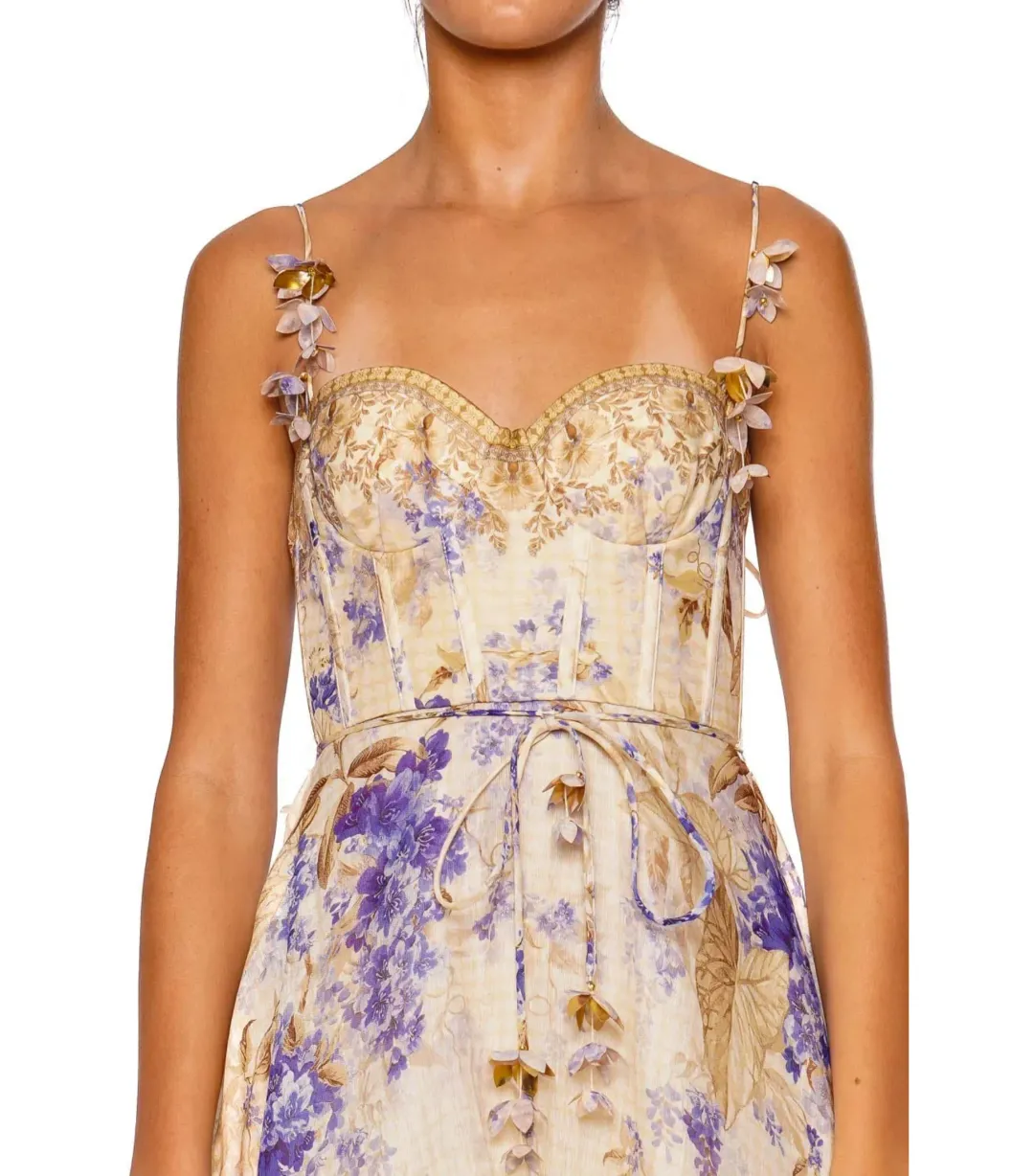 Zimmermann Dawning Picnic Dress Lilac Floral Size 2 / AU 12 for rent on The Volte - main image