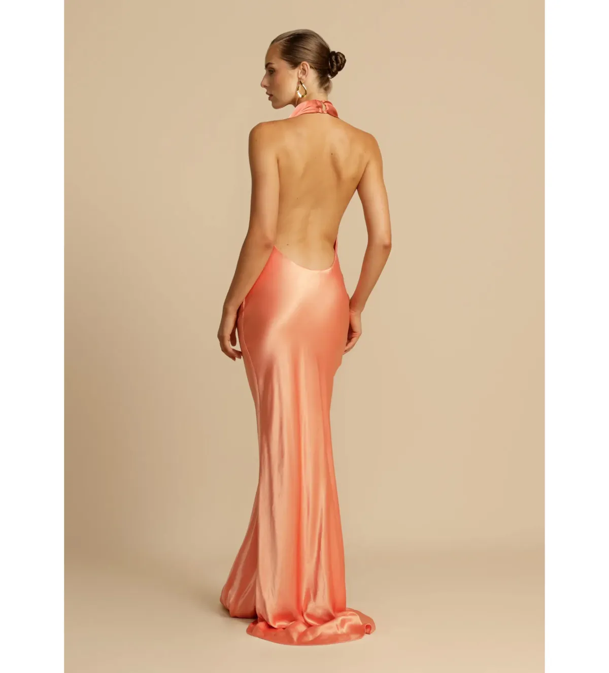 Arcina Ori Gaia Maxi Dress Papaya Size S / Size 8 - Image 4