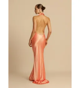 Arcina Ori Gaia Maxi Dress Papaya Size S / Size 8 for rent on The Volte - image 4