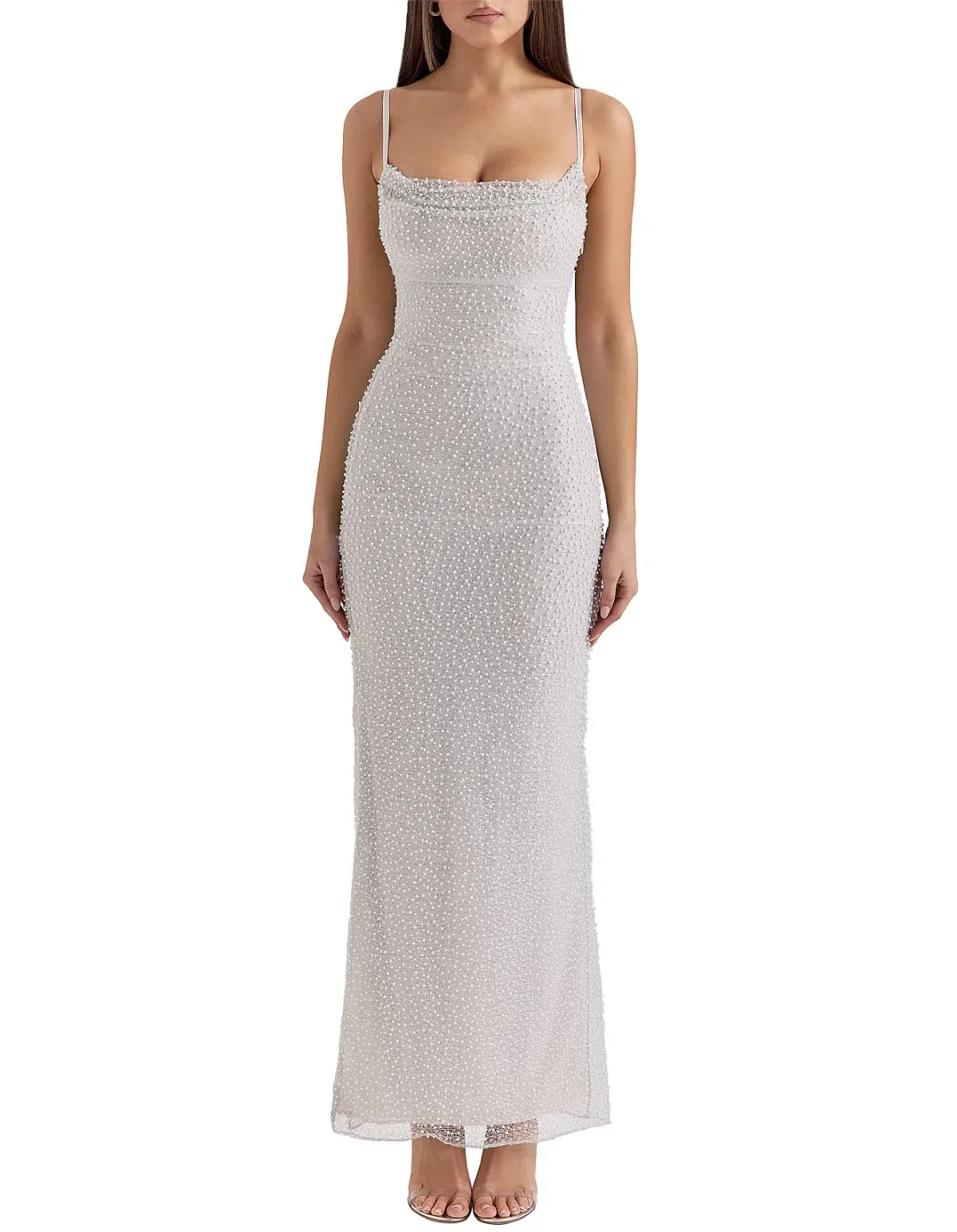 House of CB Calla Maxi Dress Nimbus Cloud Size L / AU 12 - Image 1