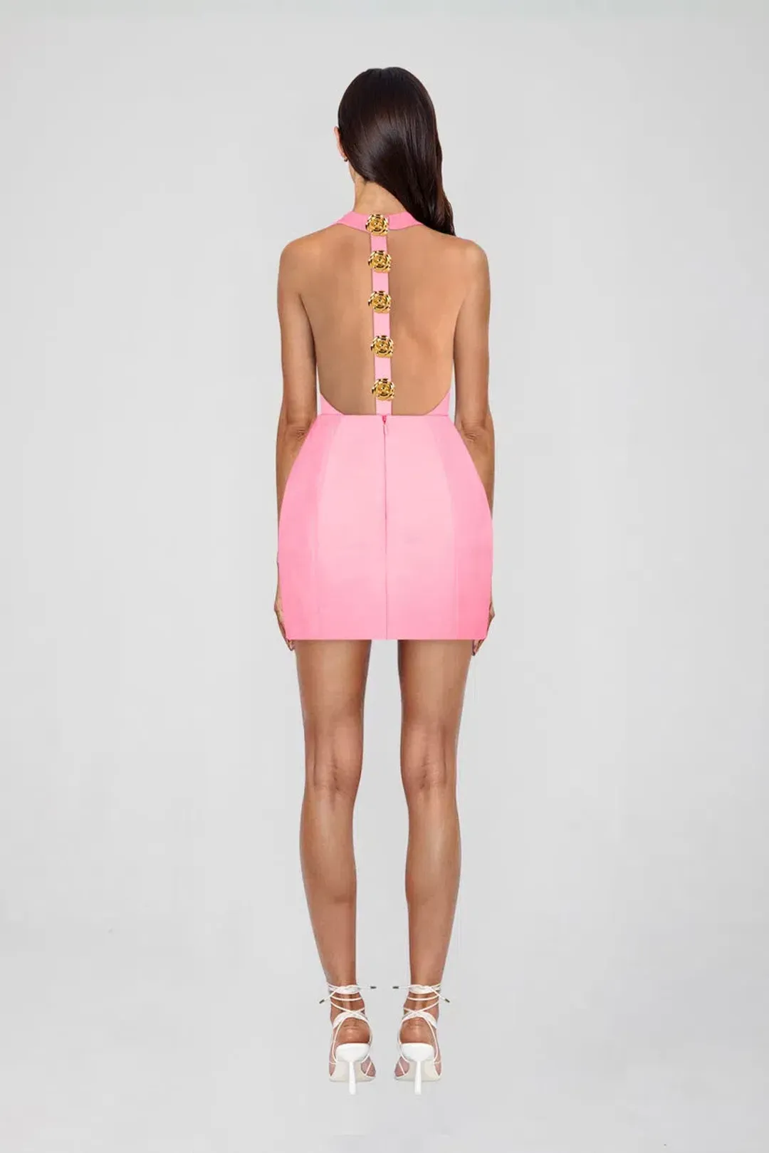 Atoir Tiffany Mini Dress Pink Size 10 for rent on The Volte - main image