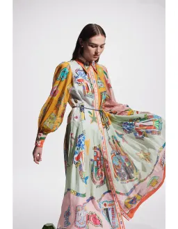 Alemais Players Shirtdress Maxi Dress Multi Size 10 for rent on The Volte - image 2