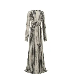 Camilla and Marc Arch Long Sleeve Midi Dress in Black Print Size AU 8 for rent on The Volte - image 5