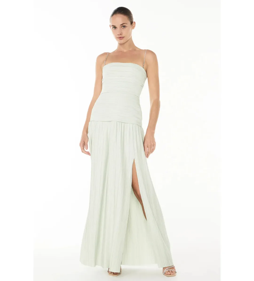 Manning Cartell Royal Debut Maxi Dress Sage Size AU 6 for rent on The Volte - main image