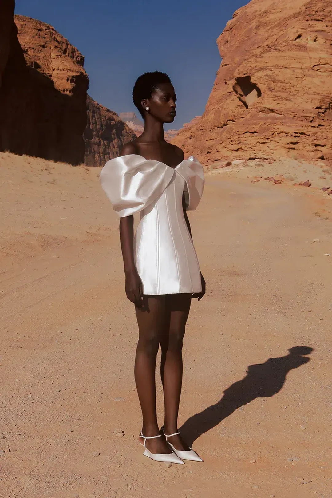 Eliya The Label Nadal Dress Mini White Size AU 16 for rent on The Volte - main image