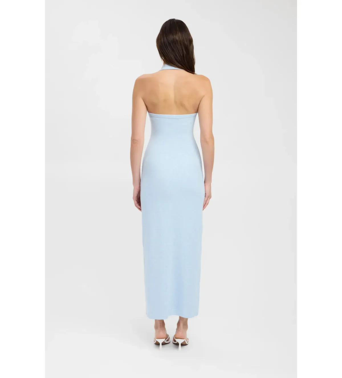 Kookai Hadley Maxi Dress Baby Blue Size AU 10 - Image 2
