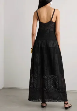 Zimmermann Halliday Lace Trim Slip Dress Black Size 3 / AU 14 for rent on The Volte - image 2