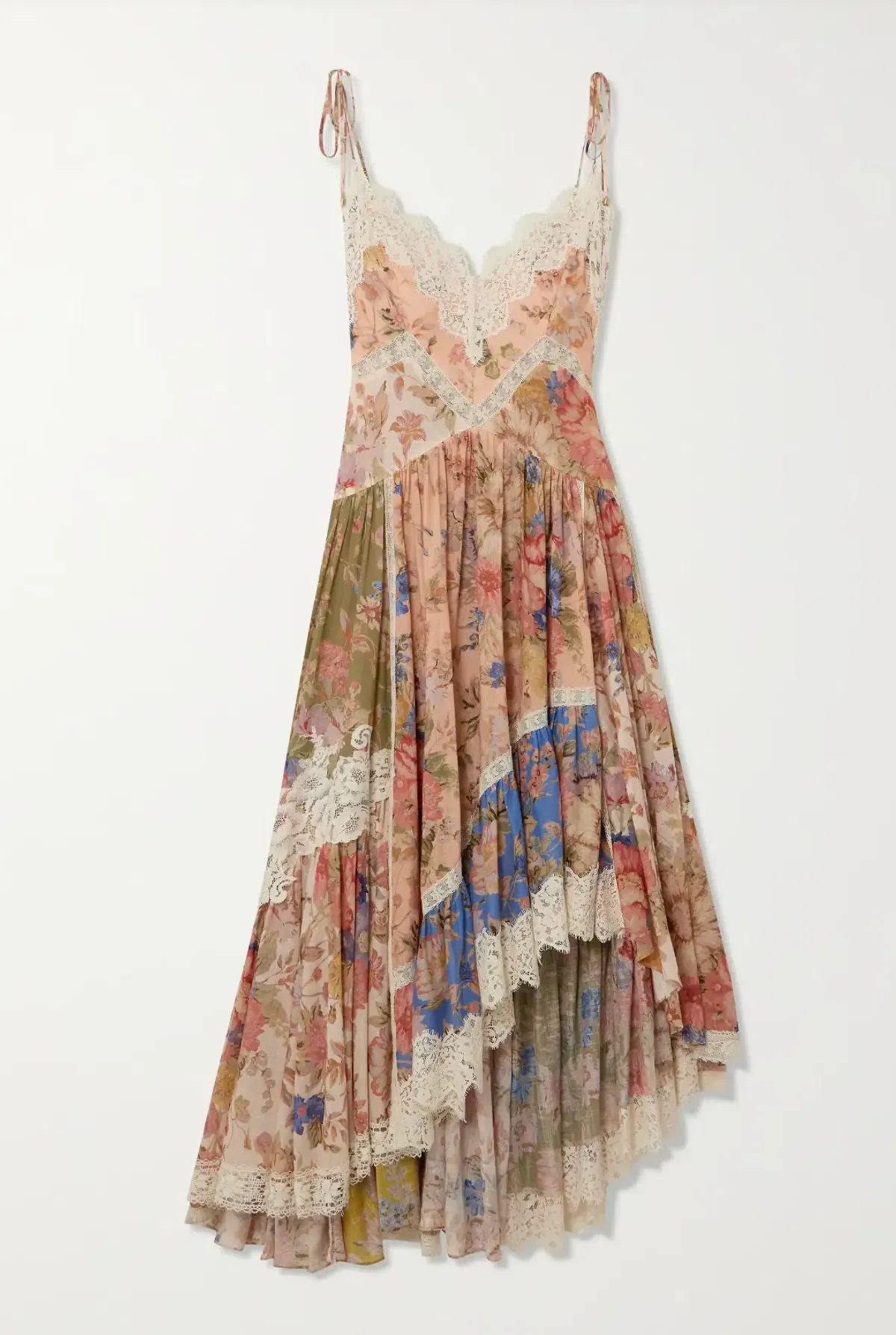 Zimmermann August Asymmmetic Lace Midi Dress Print Size 3 / AU 14 - Image 3