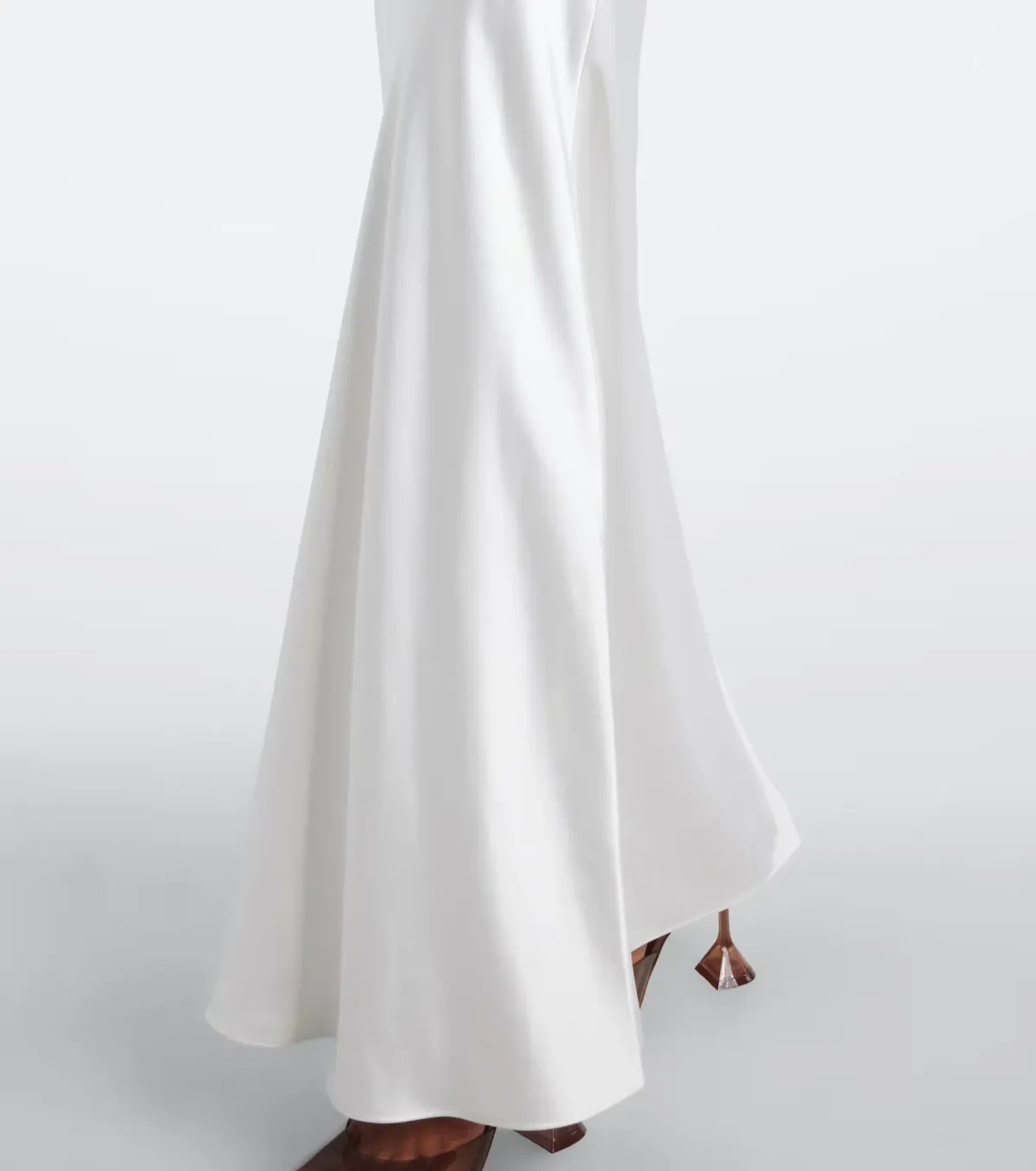 Self-Portrait x Christopher Kane Lace Trimmed Satin Gown White Size 10 - Image 5