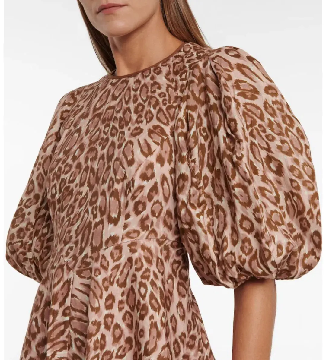 Zimmermann Concert Day Mini Dress Leopard Print Size 0 Au 8 for rent on The Volte - main image
