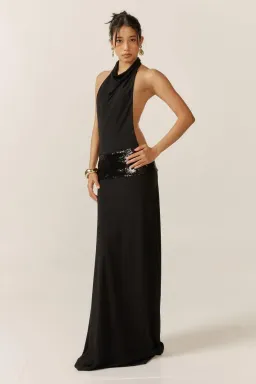 Ance Gria Adele Maxi Gown Black Size XS / Size AU 6 for rent on The Volte - image 2